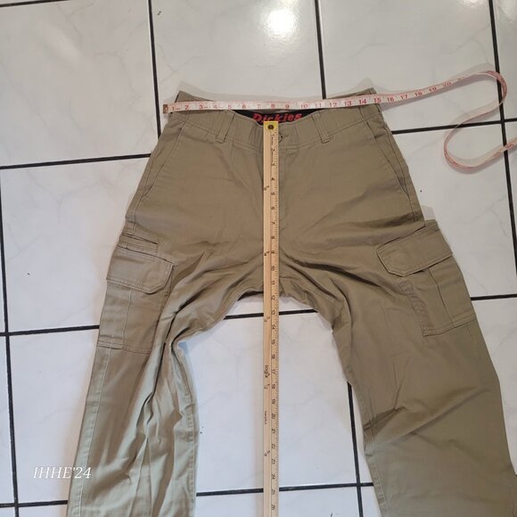 Dickies Mens Khaki Cargo Pants 30x32 Flexible & Durable Cotton/Spandex - Picture 6 of 11